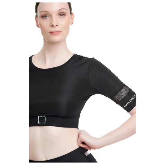 Bodytalk Γυναικεία κοντομάνικη μπλούζα crop